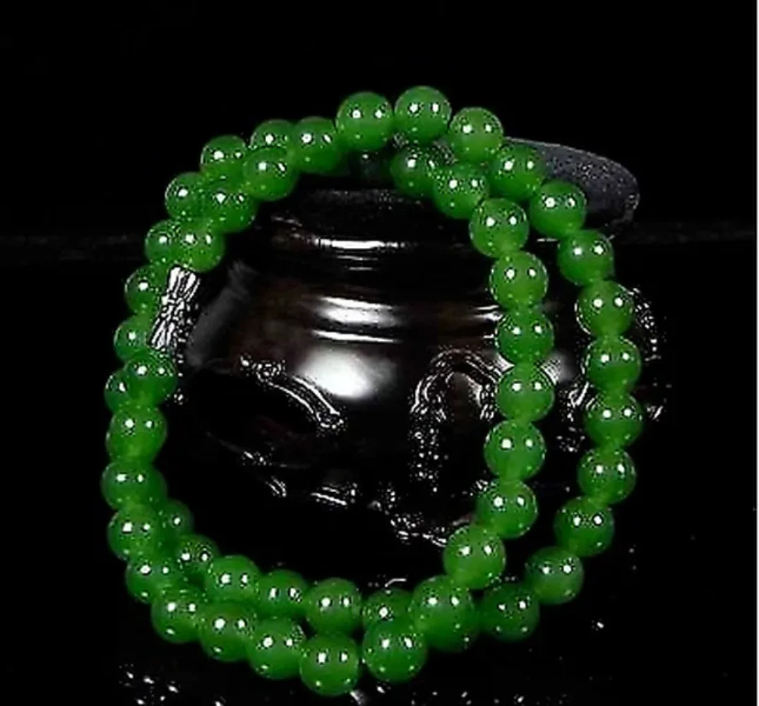 Men Accessories For Gift - Collier de perles vertes naturelles authentiques,