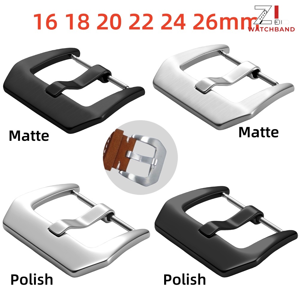 Men Accessories In Silver - Boucle de montre en métal 16mm