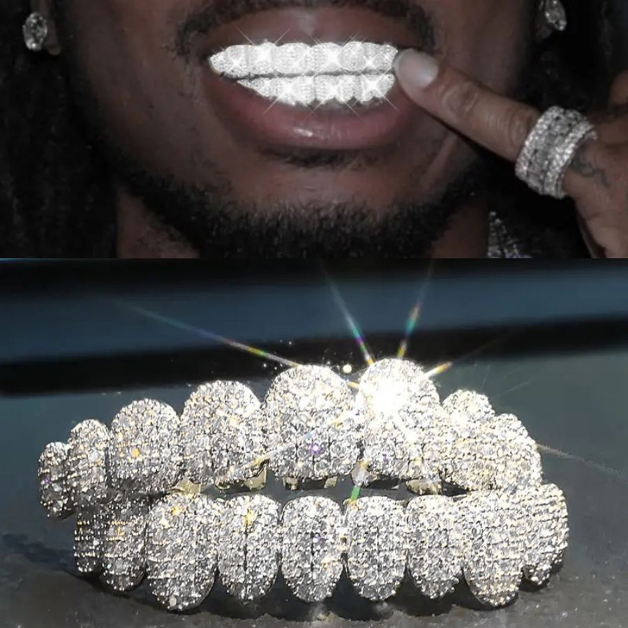 Men'S Accessories For Christmas - RACHELZ Hip Hop 10/10 glacé CZ