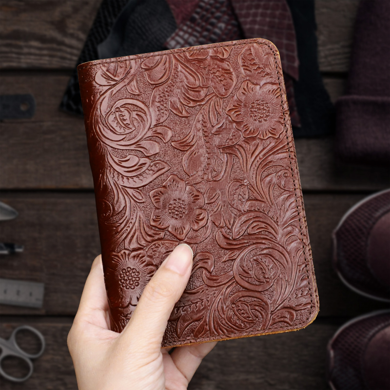 Men'S Accessories Wallet - Porte-passeport en cuir véritable, étui portefeuille