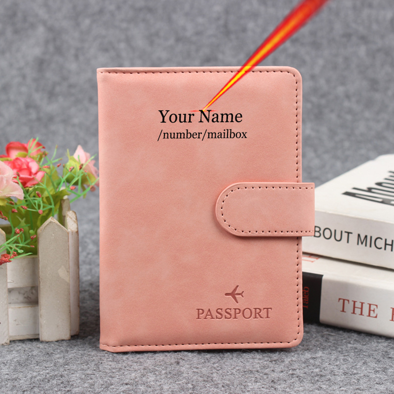 Men'S Accessories Wallet - Bouton magnétique couverture de passeport personnaliser