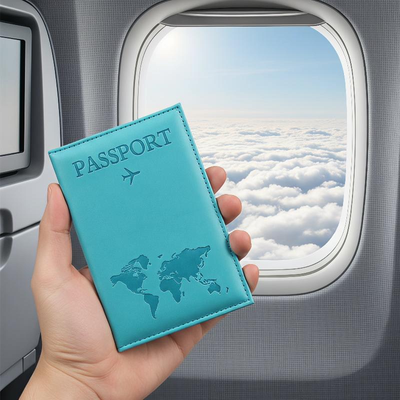 Travel Organizer Men - Porte-passeport en cuir PU, organisateur de
