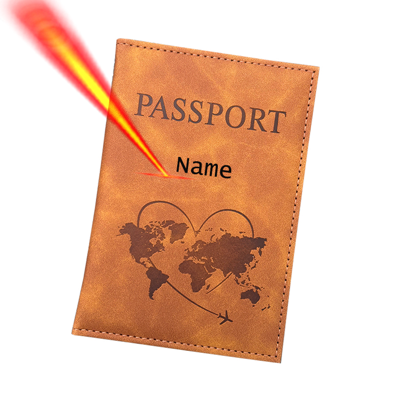 Men'S Accessories Wallet - Porte-passeport avec nom personnalisé, portefeuille de