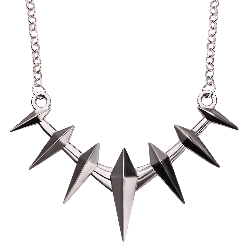 Men Accessories Neck Chain - Collier Panthère Noire, pendentif griffes de