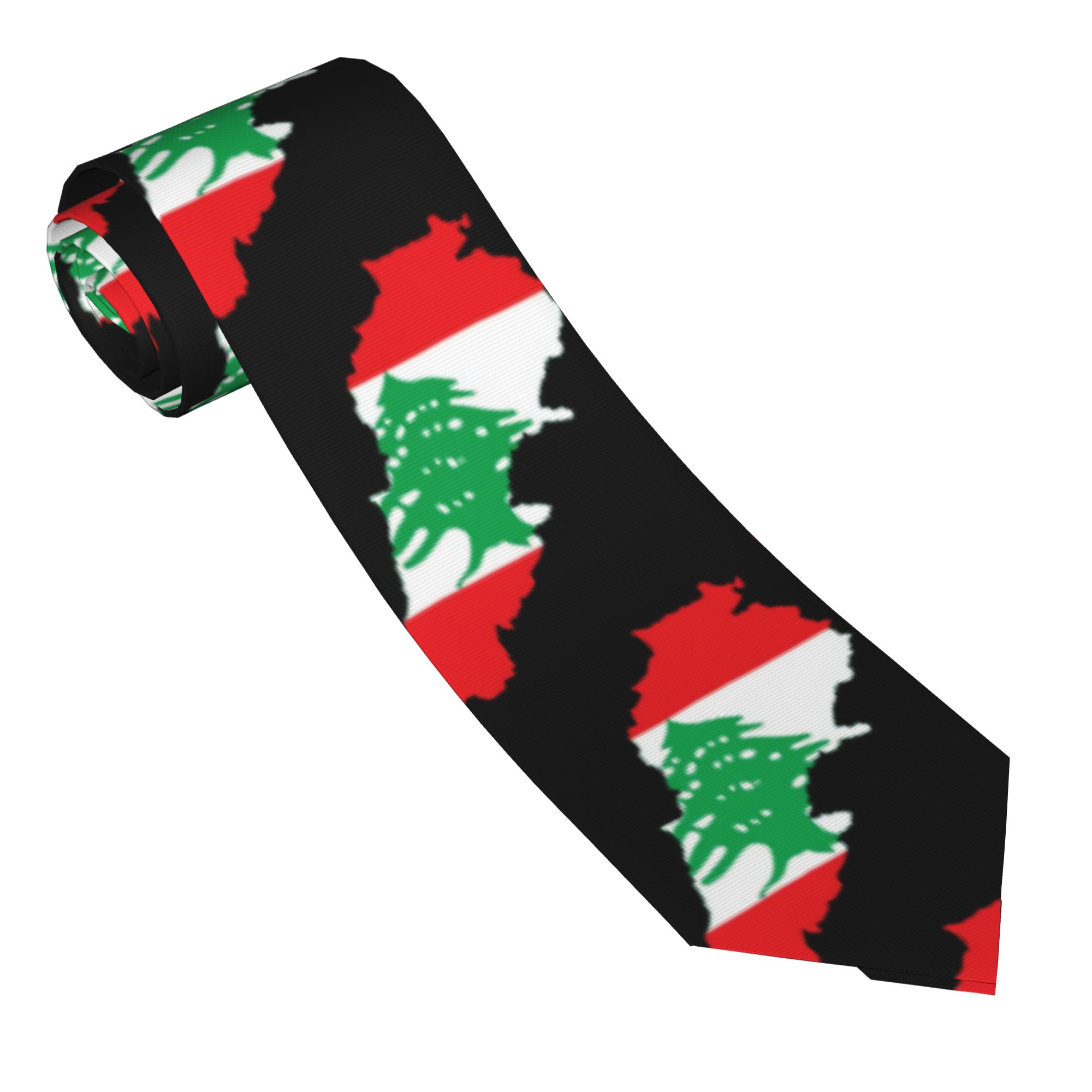 Men Accessories Lebanon - Cravate avec drapeau et carte du