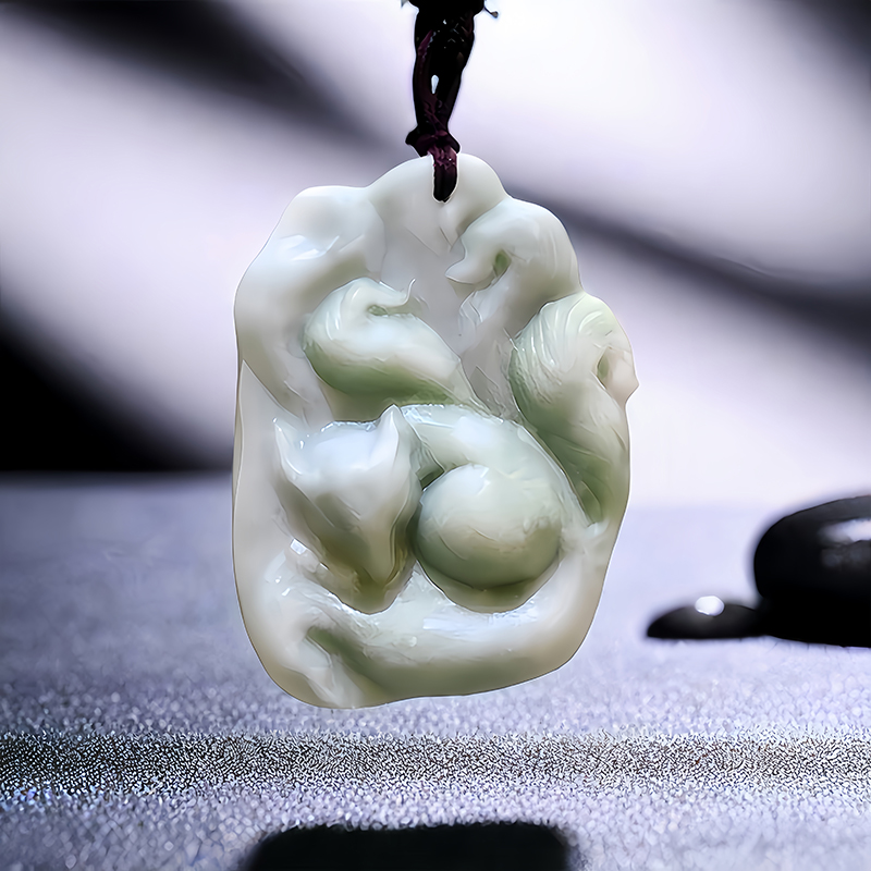 Men Accessories For Gift - Collier pendentif renard sculpté pour femmes
