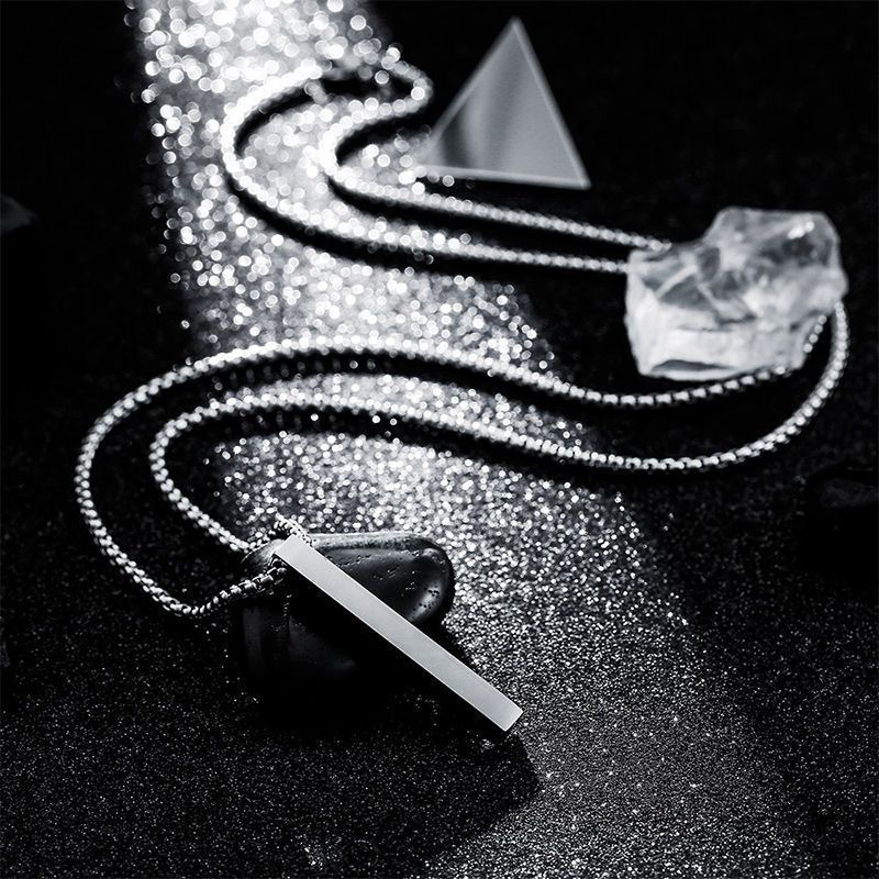 Men Accessories Neck Chain - Colliers avec pendentif en acier inoxydable