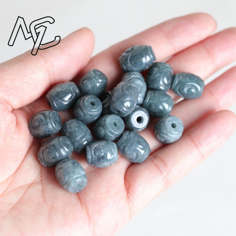 Lot de 5 perles en jade bleu n - Men Accessories For Gift avis et prix