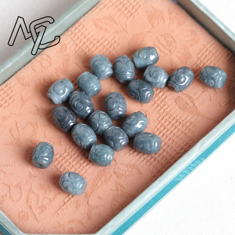 Lot de 5 perles en jade bleu n - Men Accessories For Gift avis et prix