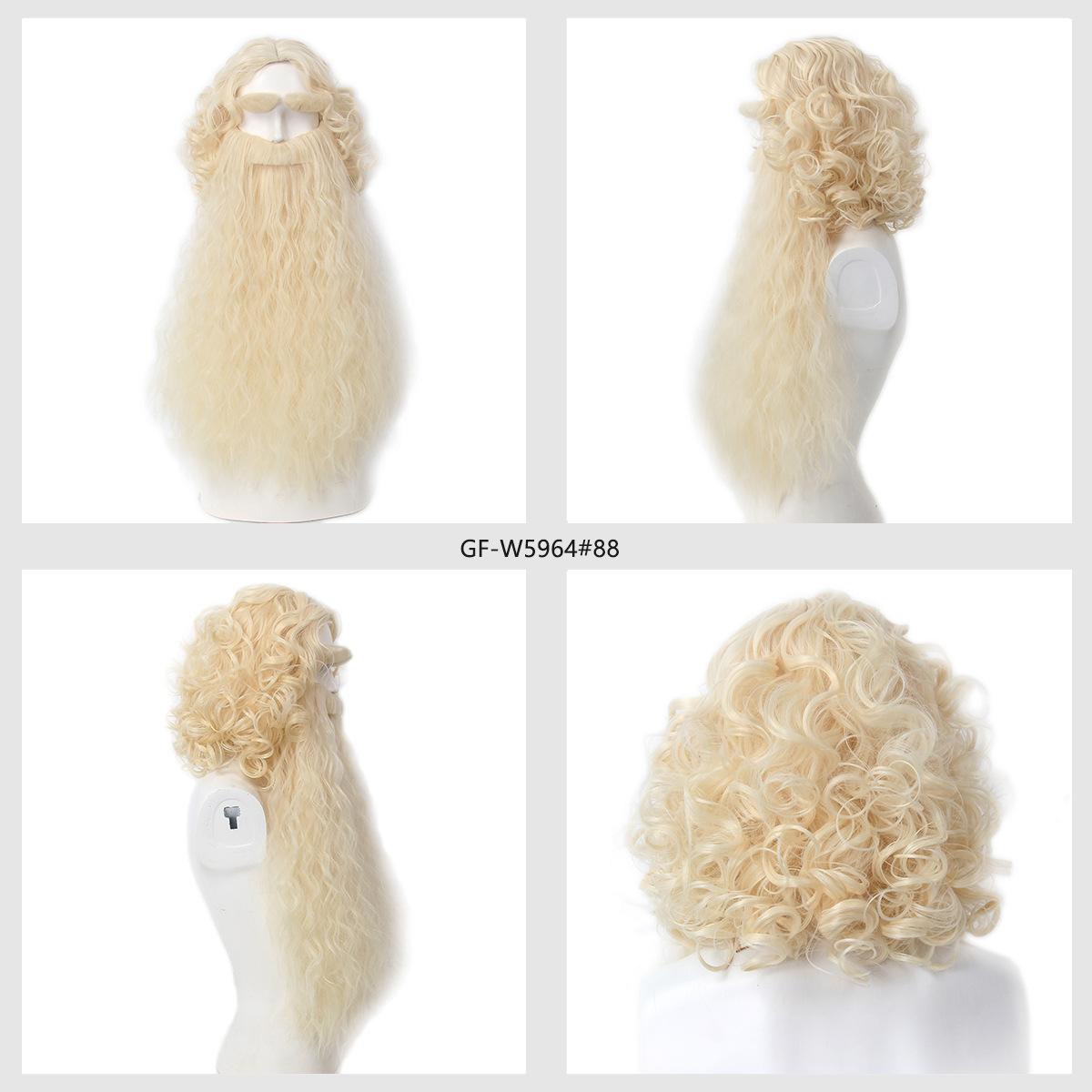 Perruque de cheveux de noël po - Men'S Accessories For Christmas avis et prix