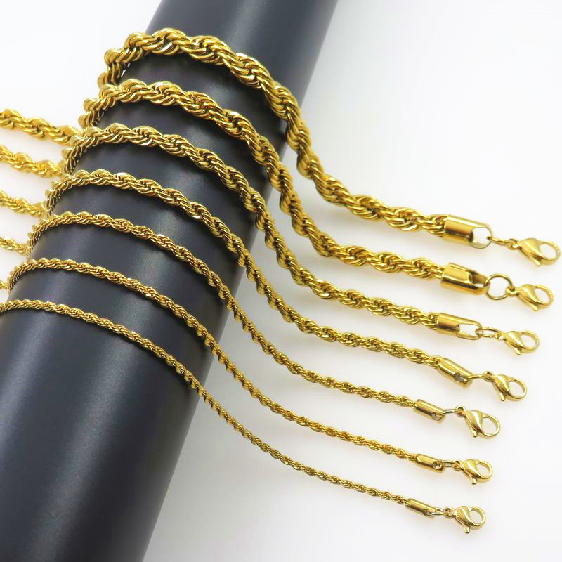 Corde Torsadée en Acier Inoxyd - Men Accessories Neck Chain avis et prix