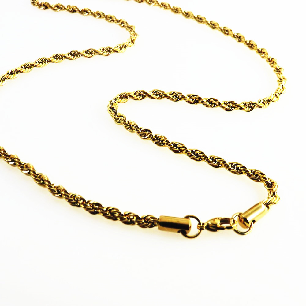 Corde Torsadée en Acier Inoxyd - Men Accessories Neck Chain avis et prix