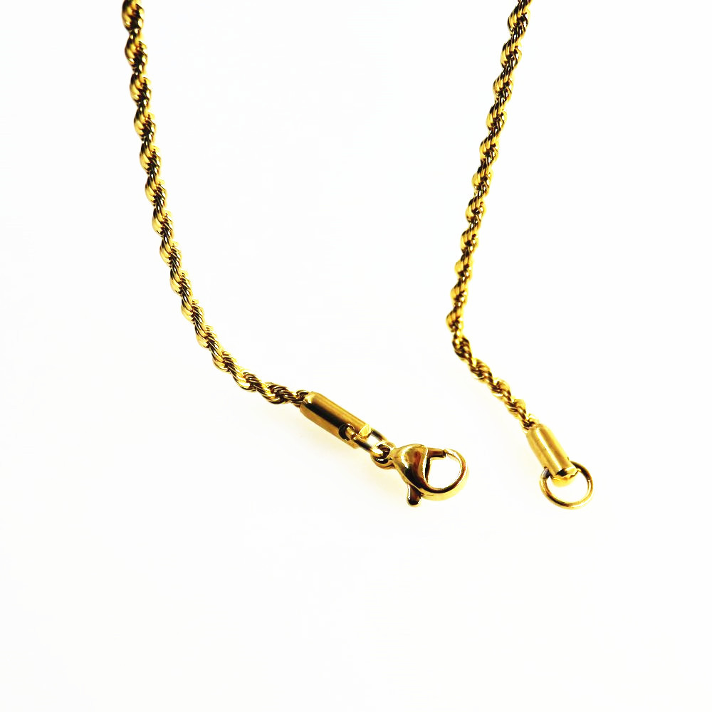 Corde Torsadée en Acier Inoxyd - Men Accessories Neck Chain avis et prix
