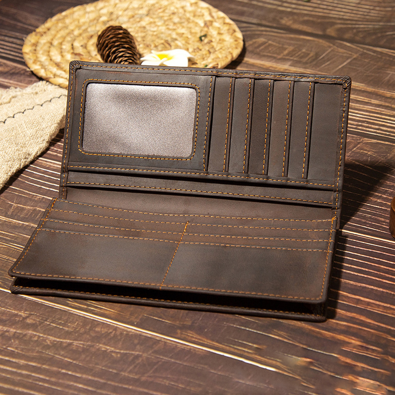 Portefeuille long en cuir véri - Men'S Accessories Wallet avis et prix