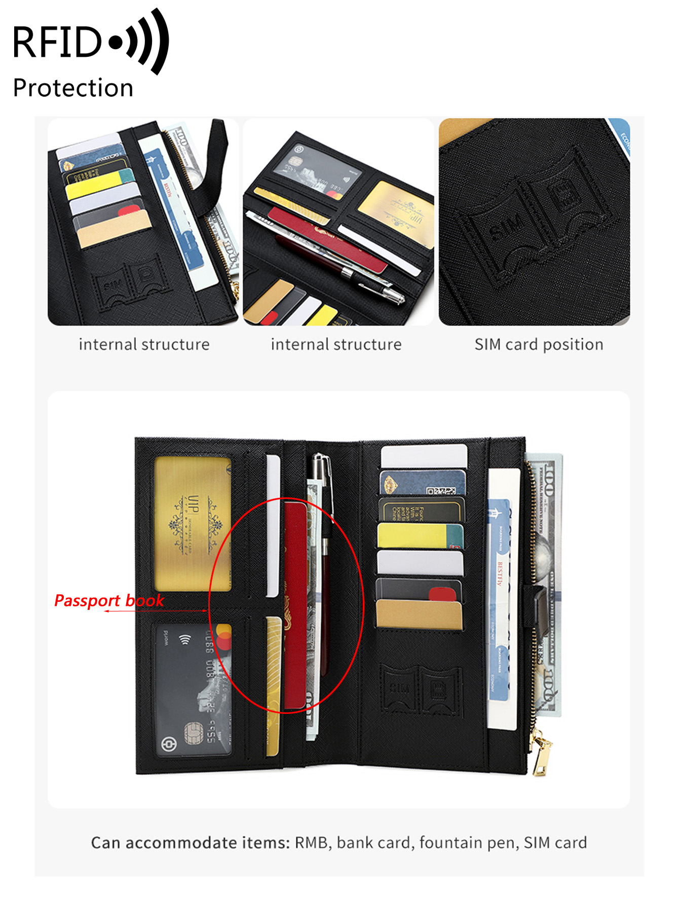 Élégant Porte-Passeport de Voy - Men'S Accessories Wallet avis et prix
