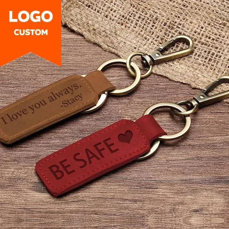 Porte-clés en cuir avec logo p - Men Accessories In Silver avis et prix