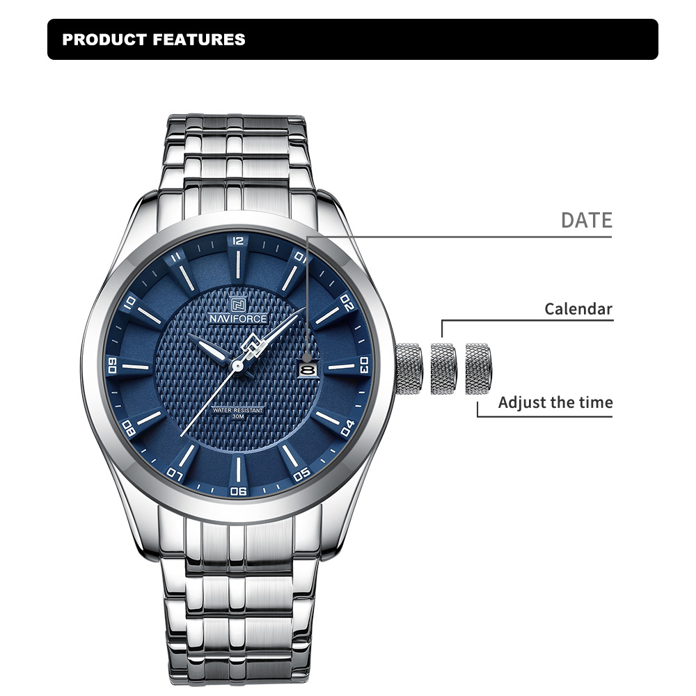 NAVIFORCE-Montre-bracelet à qu - Men'S Accessories Luxury Brands avis et prix