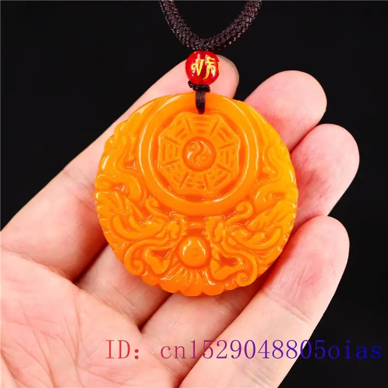 Pendentif Dragon Jade jaune po - Men Accessories For Gift avis et prix