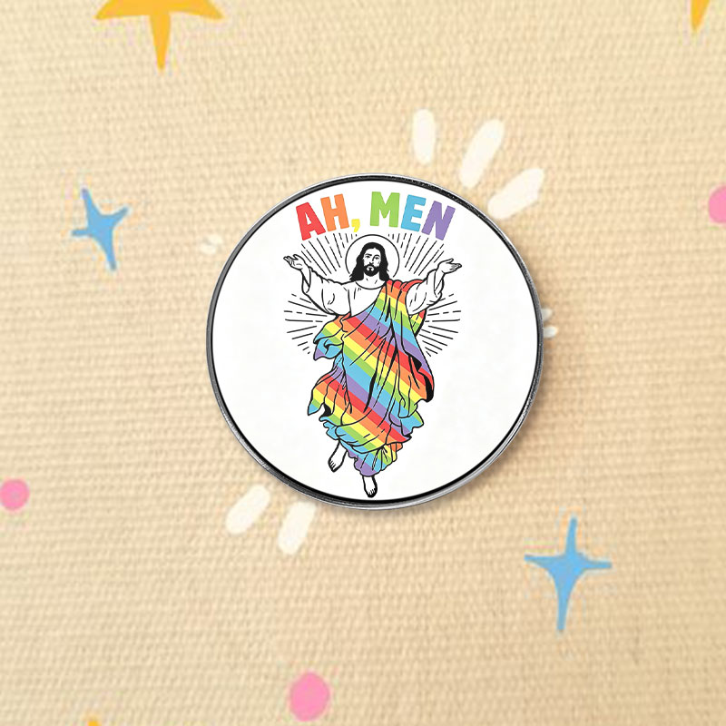 Ah, Men Enamel Badge Rainbow J - Men'S Accessories Quotes avis et prix