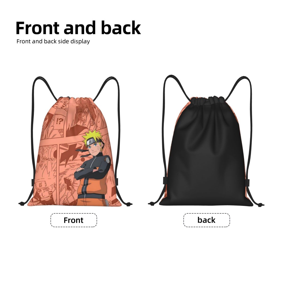 Sac à dos à cordon U-Uzumaki N - Men Accessories Shop avis et prix