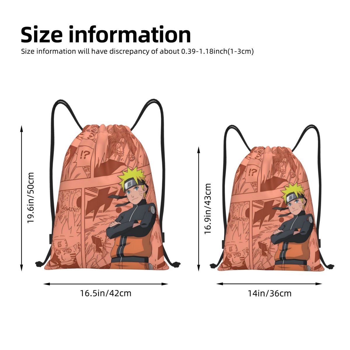 Sac à dos à cordon U-Uzumaki N - Men Accessories Shop avis et prix