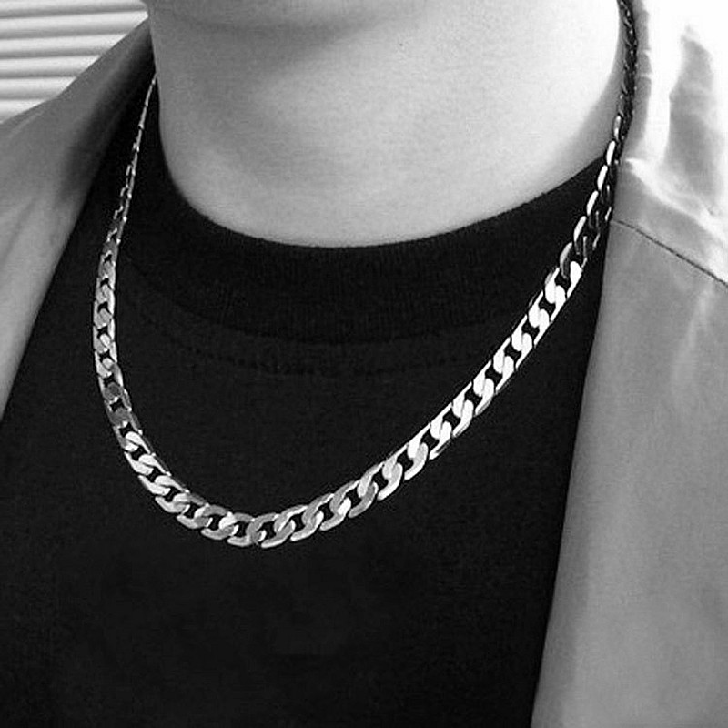Collier en argent sterling 925 - Men Accessories Neck Chain avis et prix